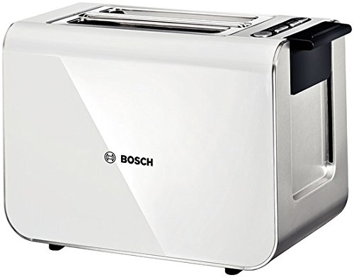 Bosch TAT8611GB - Tostador (2 rebanada(s), Antracita, Blanco, Acero inoxidable, LED, 860 W, 220-240 V)