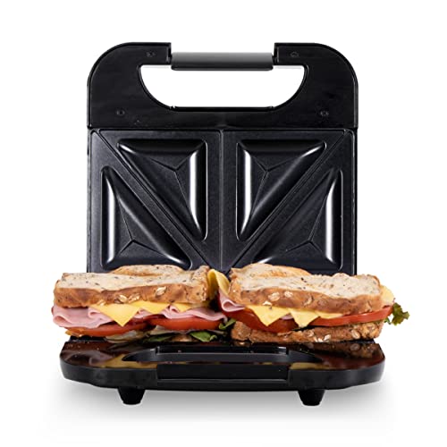UNIVERSALBLUE Sandwichera 750W Acero Inoxidable | Placas ideales para Sandwiches | Regulador Temperatura