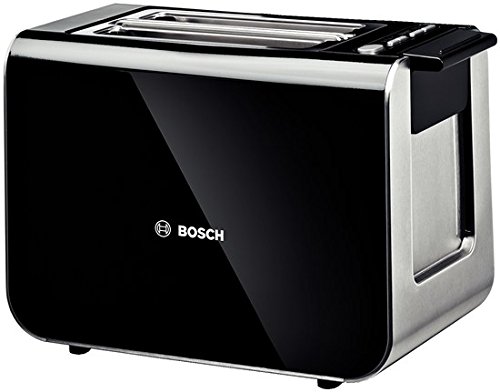 Bosch TAT8613GB - Tostador (2 rebanada(s), Negro, Acero inoxidable, LED, 860 W, 220-240 V)